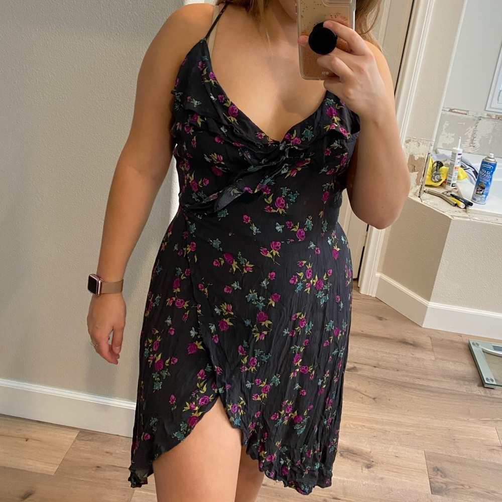 Floral Wrap Dress